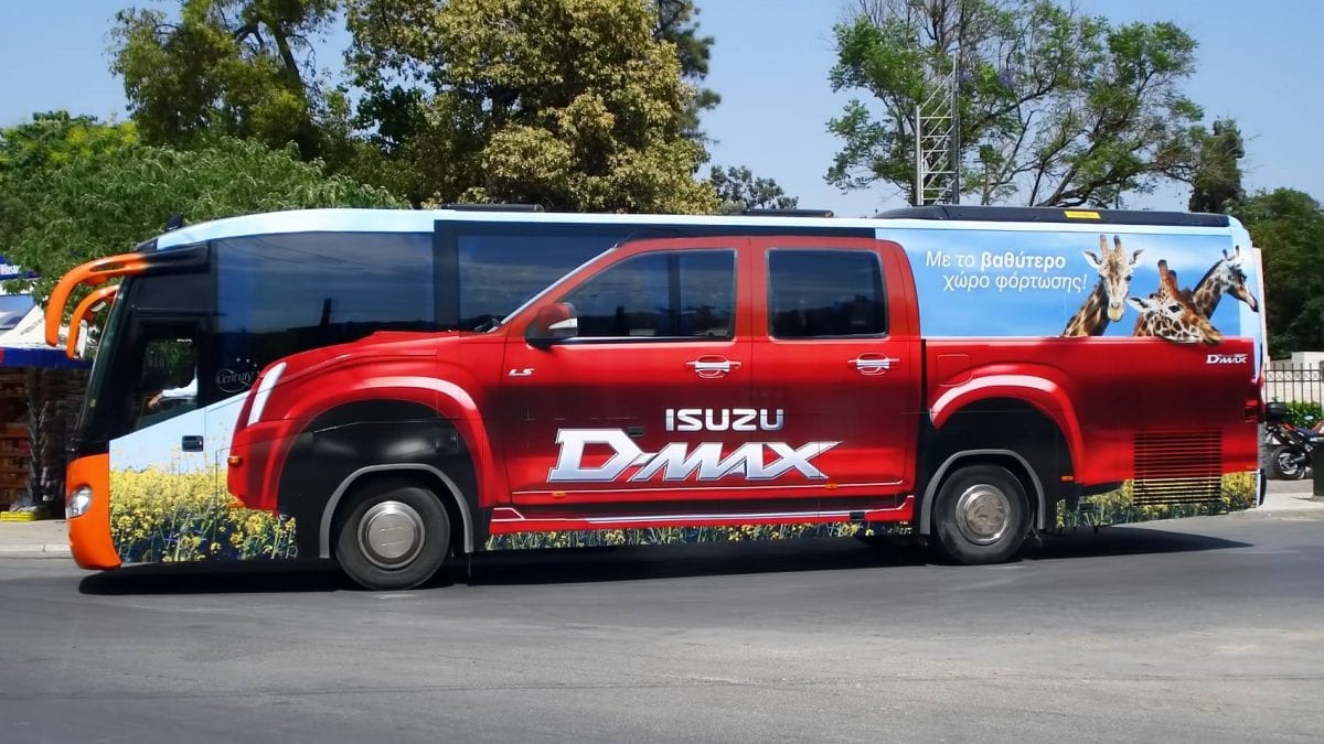 προώθηση προϊόντων σε λεωφορεία ΚΤΕΛ
