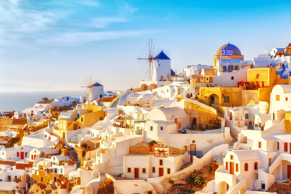 Διαφήμιση στο Αεροδρόμιο της Σαντορίνης